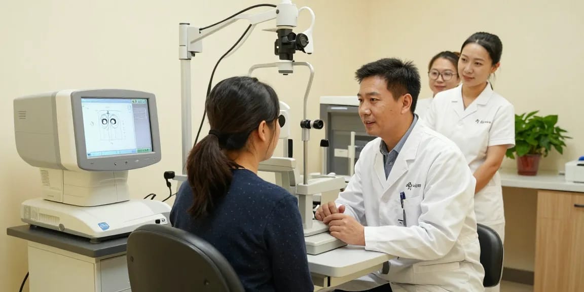 Patient consulting at SNU Eye Clinic in Seoul for vision correction