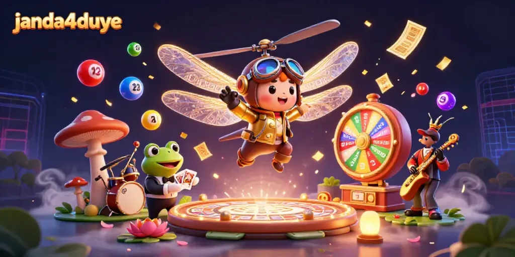 Janda4duye memberikan pengalaman kasino yang menarik dengan ilustrasi 3D, pilot serangga, dan croupier kodok.