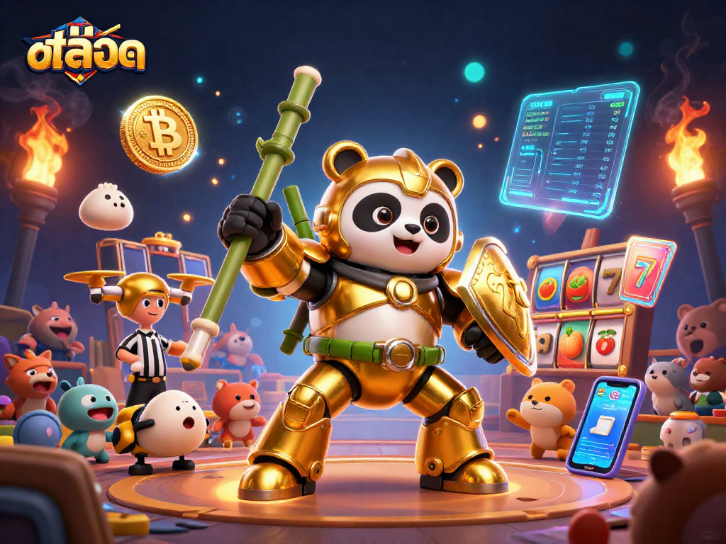 Play thrilling สล็อต games with exciting slot reels and vibrant visuals in a dynamic casino arena.