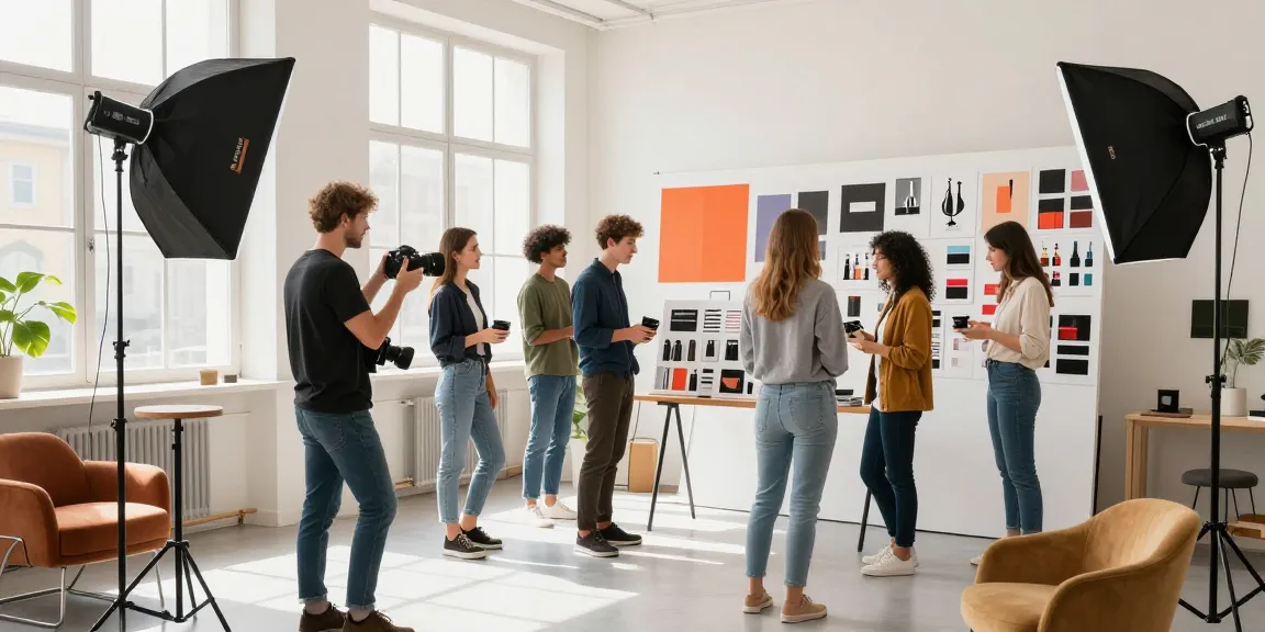 Fotografo pubblicitario Milano in studio creativo per campagne aziendali.