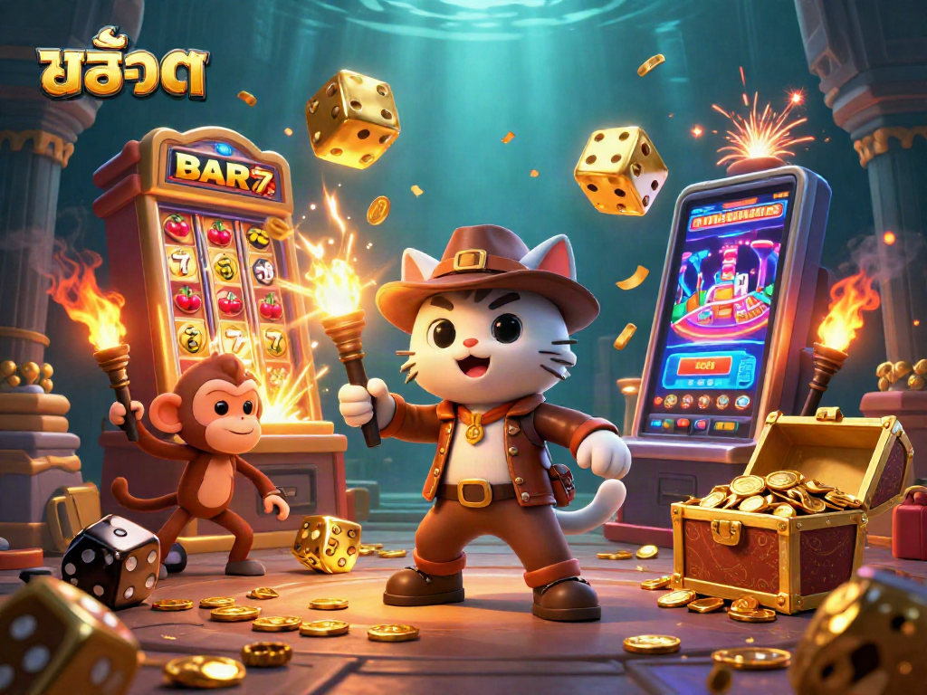 Experience excitement with สล็อต games as a cat archaeologist discovers golden treasures!