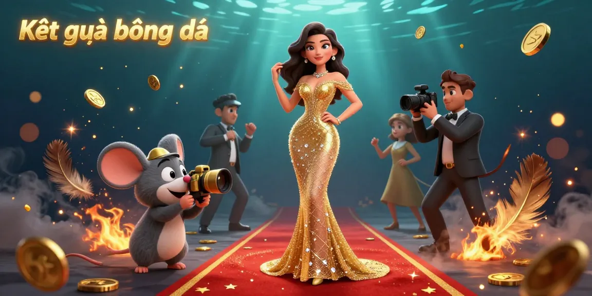 Kết quả bóng đá and dynamic sports betting elements shining in a vibrant 3D illustration.