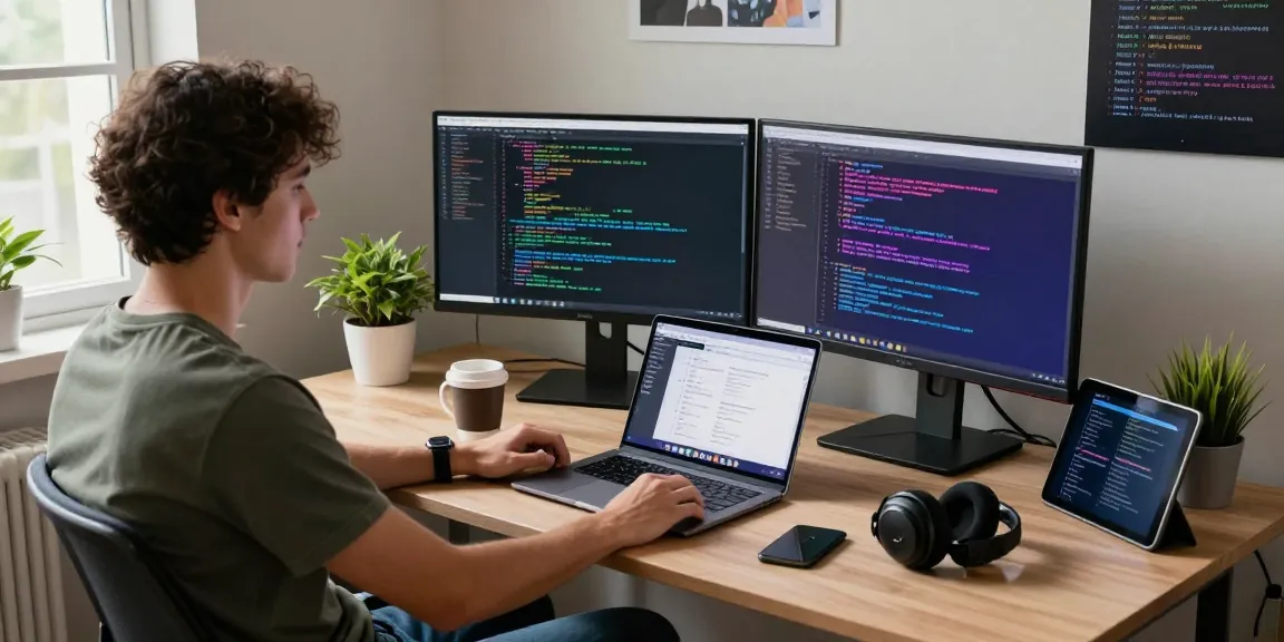 openclaw software developer coding in a modern workspace with productivity tools and tech elements