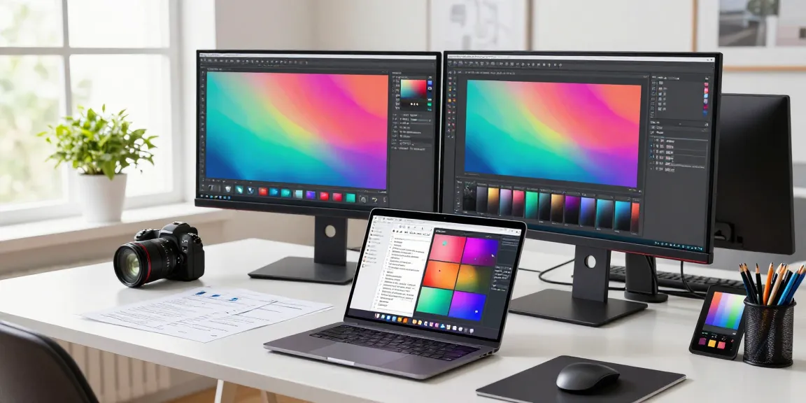 Designer using Snipaste screenshot tool in modern workspace, highlighting efficient 截图工具 use for UI design.