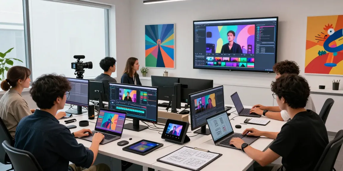 Collaborative workspace showing diverse creators using seedance 2.0 for innovative video creation