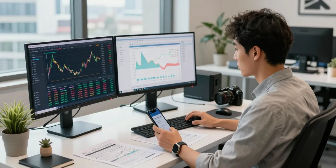 Professional analyzing cryptocurrency data to recover lost crypto in modern office.