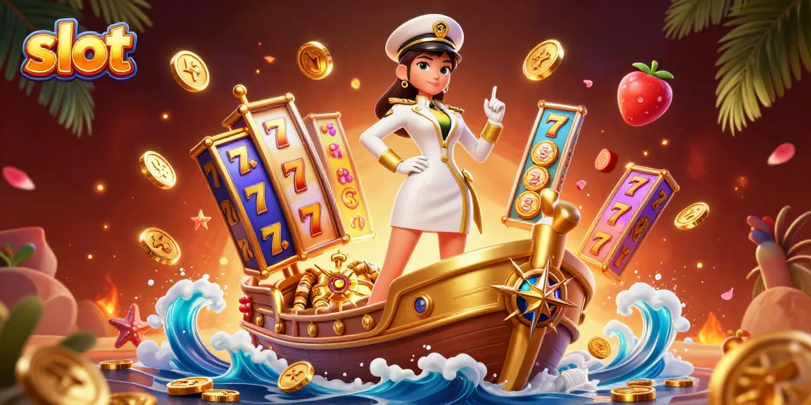 Spin the slot reels for a chance to win big in this vibrant casino illustration.