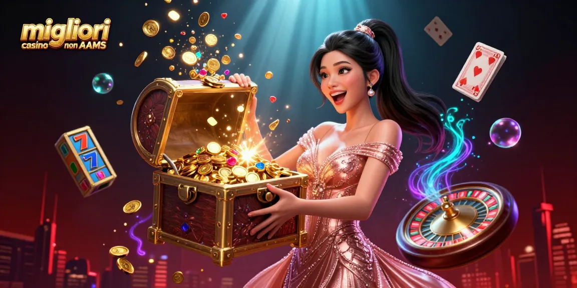 Vivi l'emozione dei migliori casino non AAMS con tesori vibranti ed elementi di gioco.