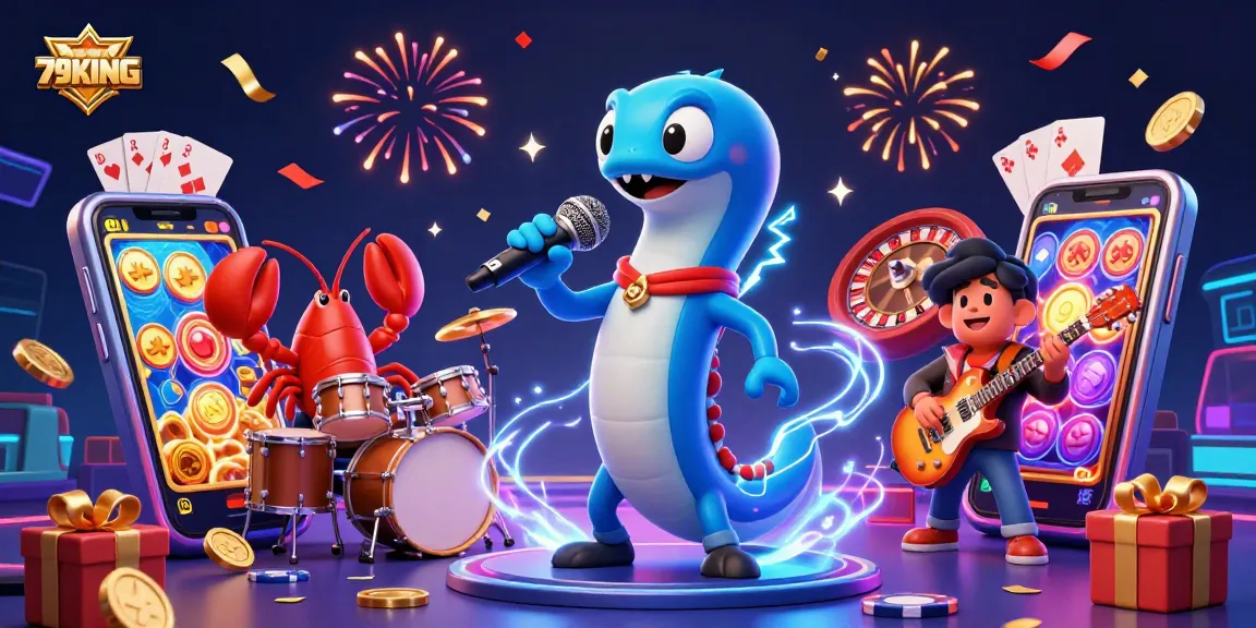 Experience 79KING in a vibrant underwater casino with engaging slot games and lively characters.