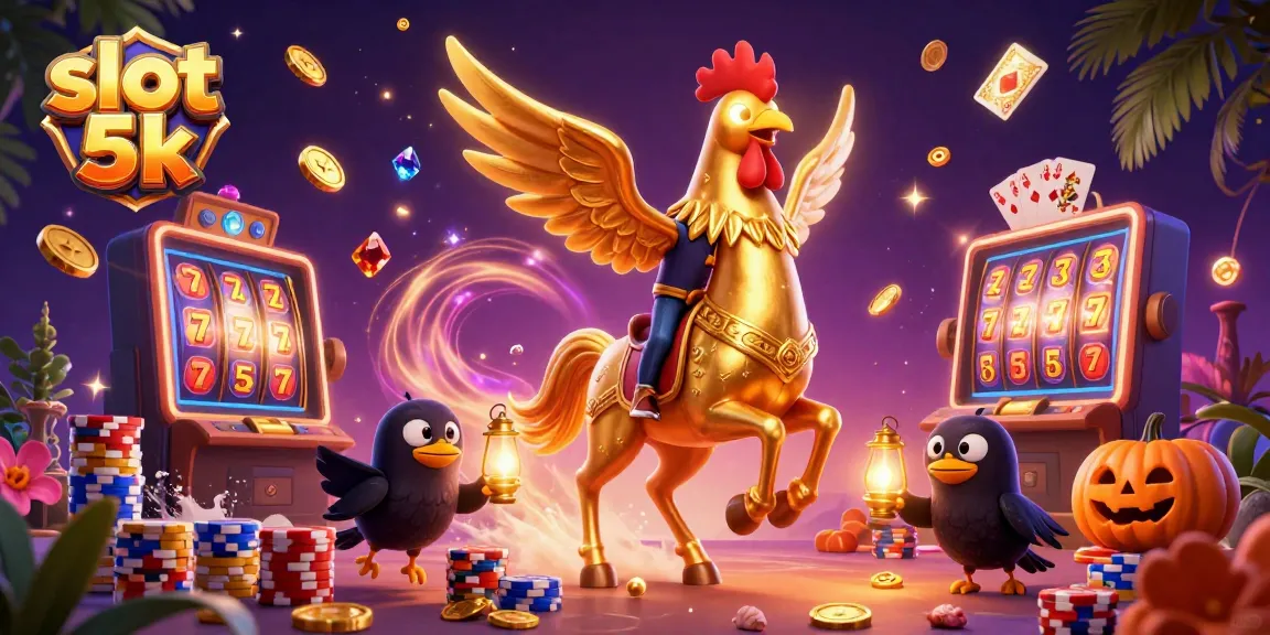 Experience the thrill of slot 5k gaming with vibrant visuals and dynamic casino elements.