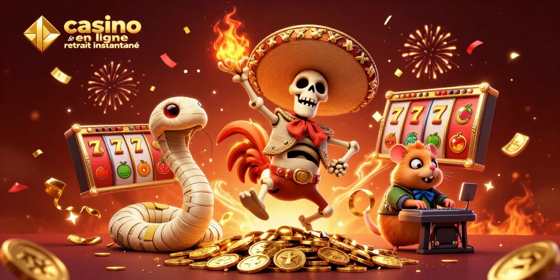 Danse victorieuse du mariachi avec des pièces d’or dans un casino en ligne retrait instantané