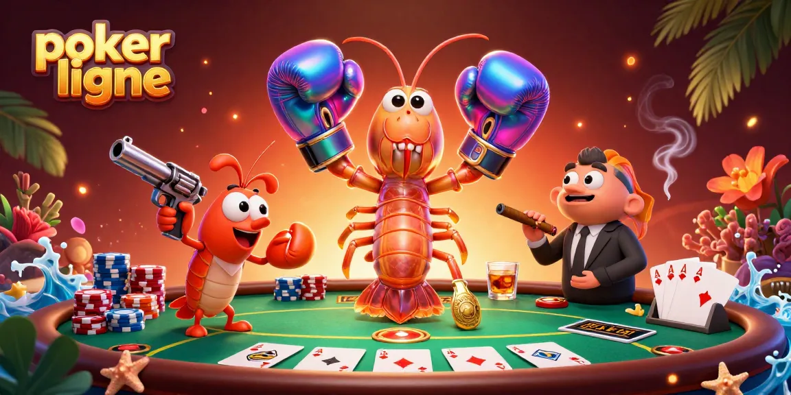Vaincs les tables avec le poker en ligne, un mélange dynamique d'action et d'énergie.