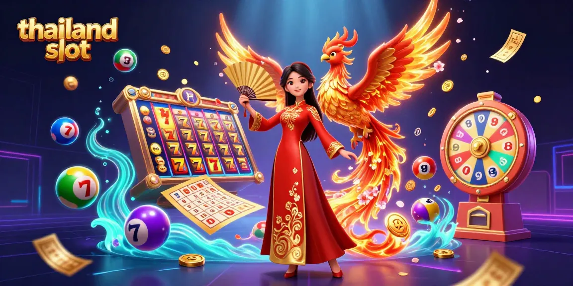 Engage with thrilling thailand slot games, showcasing vibrant reels and jackpot excitement.