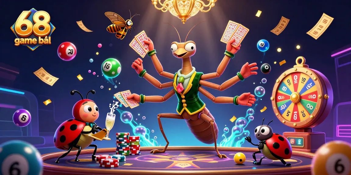 Join the excitement of 68 game bài with vibrant casino elements and engaging characters!
