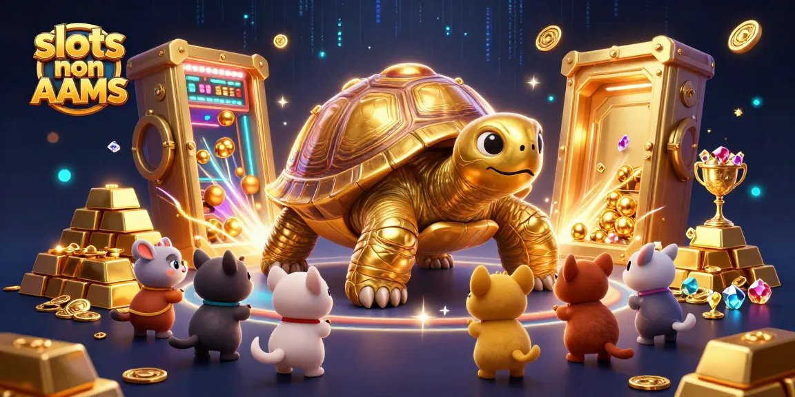 Gioca a slots non AAMS con animali felici e tesori dorati in un'illustrazione vivace.